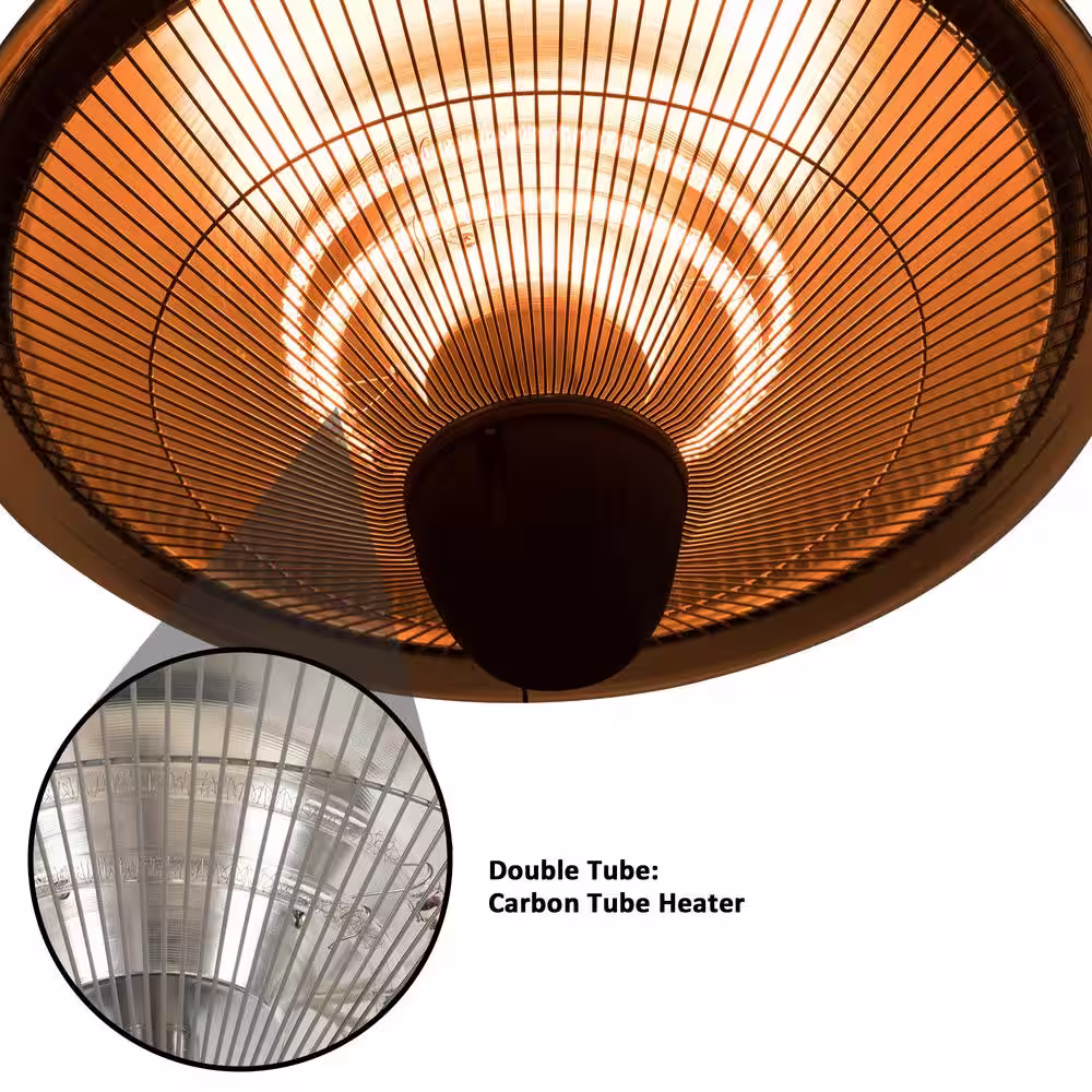 EdenBranch 1500-Watt Hanging Carbon Fiber Patio Heater