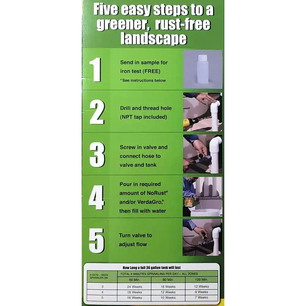 SprinkleRite 36 Gal. Tank System for Rust Prevention & Fertilization