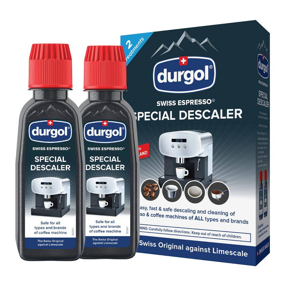 Durgol Swiss Espresso Machine Descaler/Decalcifier Solution (4-Pack)