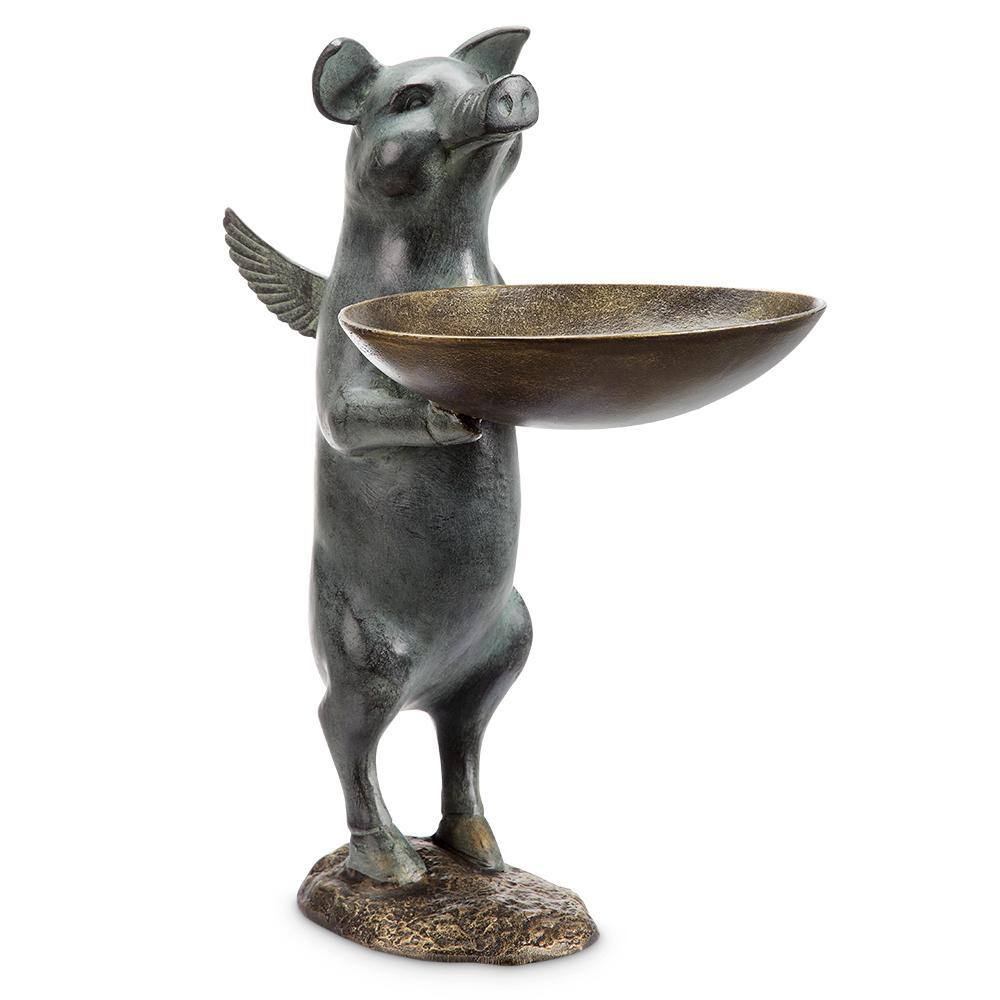 None Winged Pig Bird Feeder