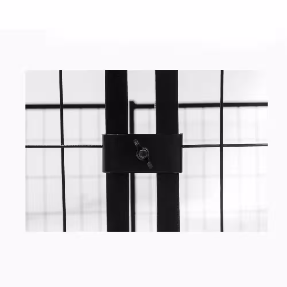 KennelMaster 52 in. x 4 ft. x 4 ft. Welded Wire Dog Fence Kennel Kit