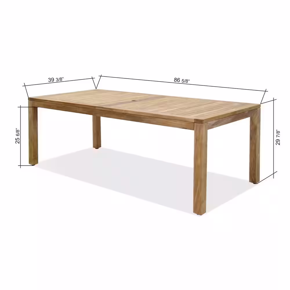 Amazonia San Diego 11-Piece Teak Rectangular Patio Dining Set