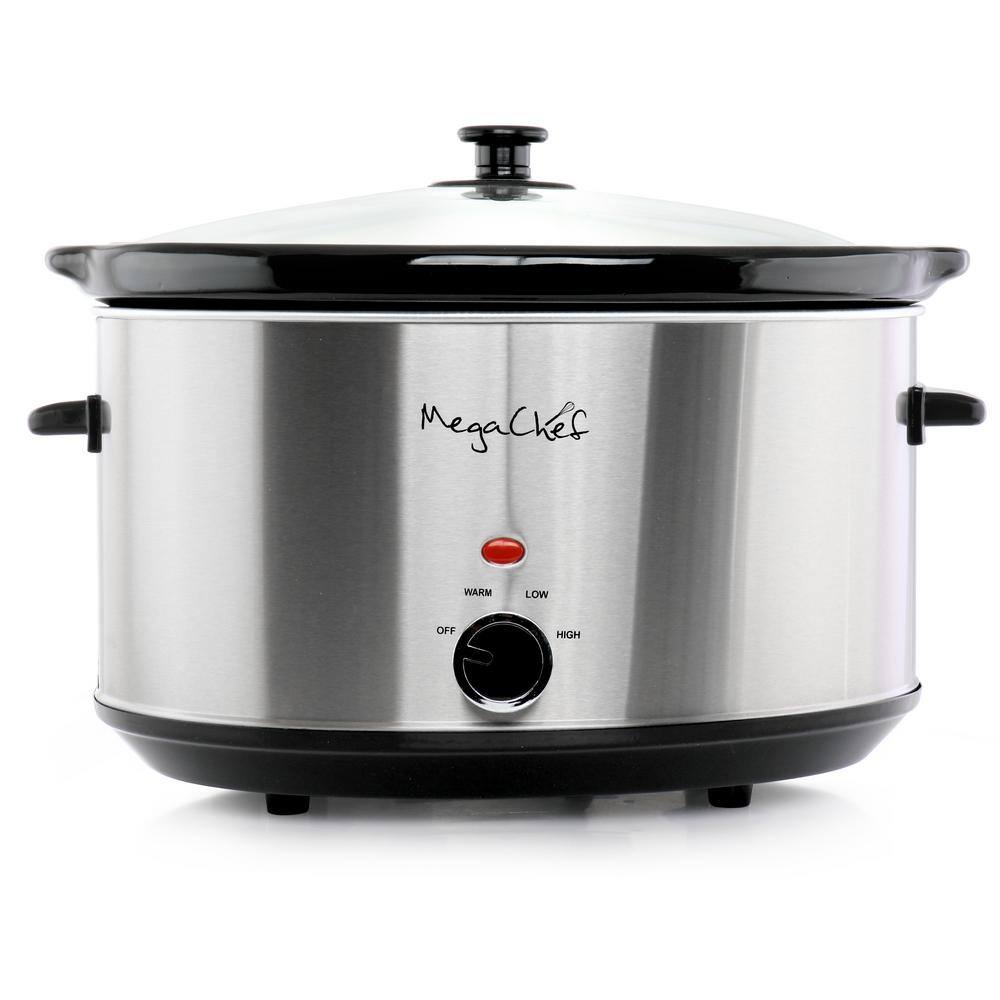MegaChef 8.4 qt. Slow Cooker with Mini 0.6 Liter Warmer