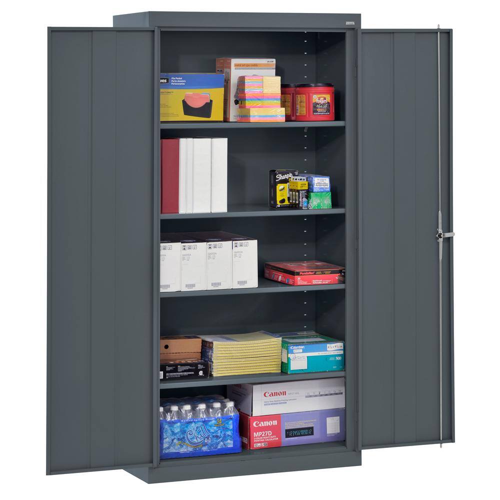 Sandusky Classic Series ( 36 in. W x 72 in. H x 24 in. D ) Steel Garage Freestanding Cabinet in Charcoal