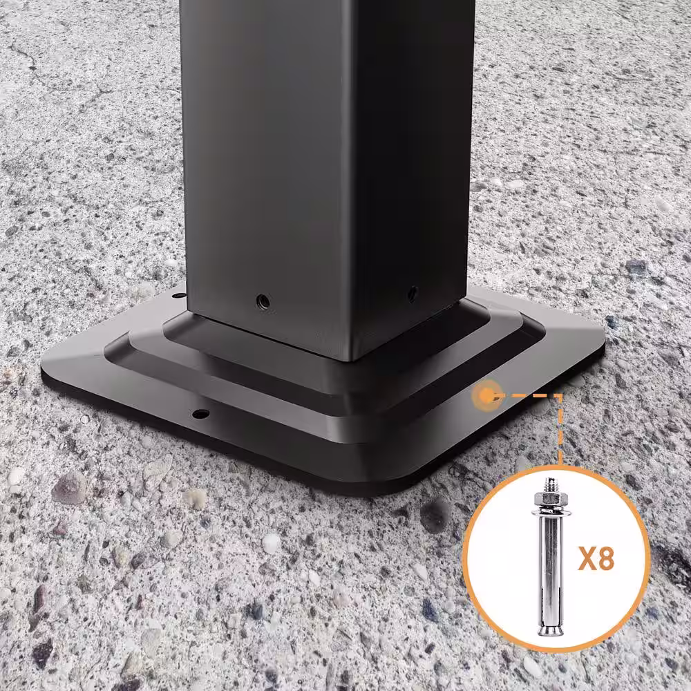 EGEIROSLIFE 10 ft. x 13 ft. Aluminum Louvered Pergola with Adjustable Roof and Gray Curtains