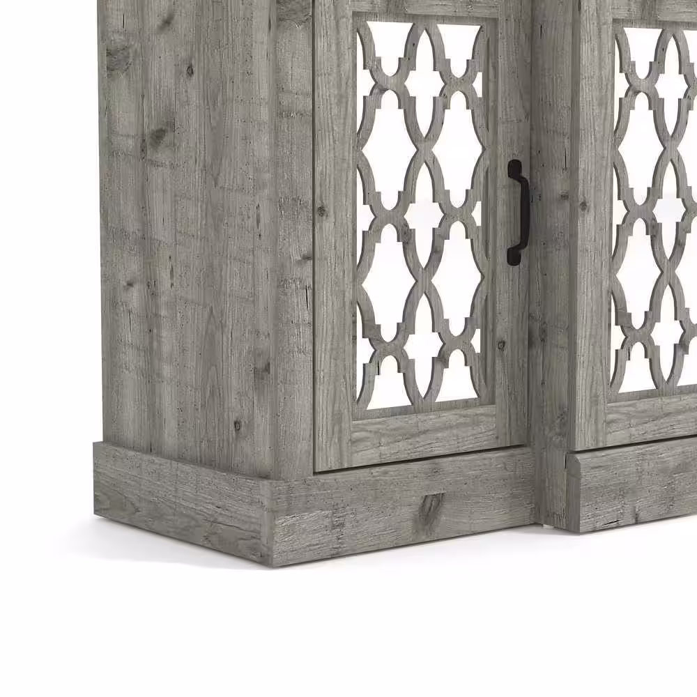 GALANO Heron 59.1 in. Composite Top Mexican Grey Wide Accent Sideboard