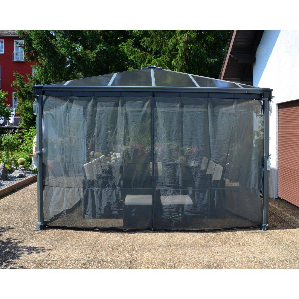 CANOPIA by PALRAM Netting Set in for Palermo 14 ft. x 14 ft. Outdoor Gazebo