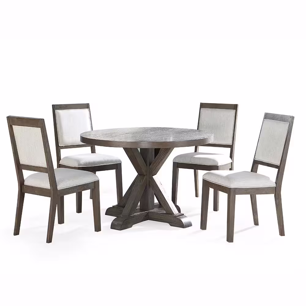 Steve Silver Molly Grey Round Dining Table