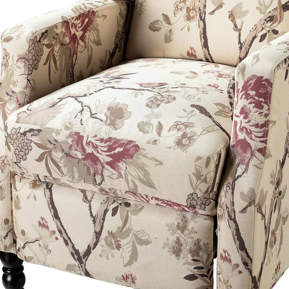 JAYDEN CREATION Celia Bird Manual Recliner with Wood Base (Set of 2)