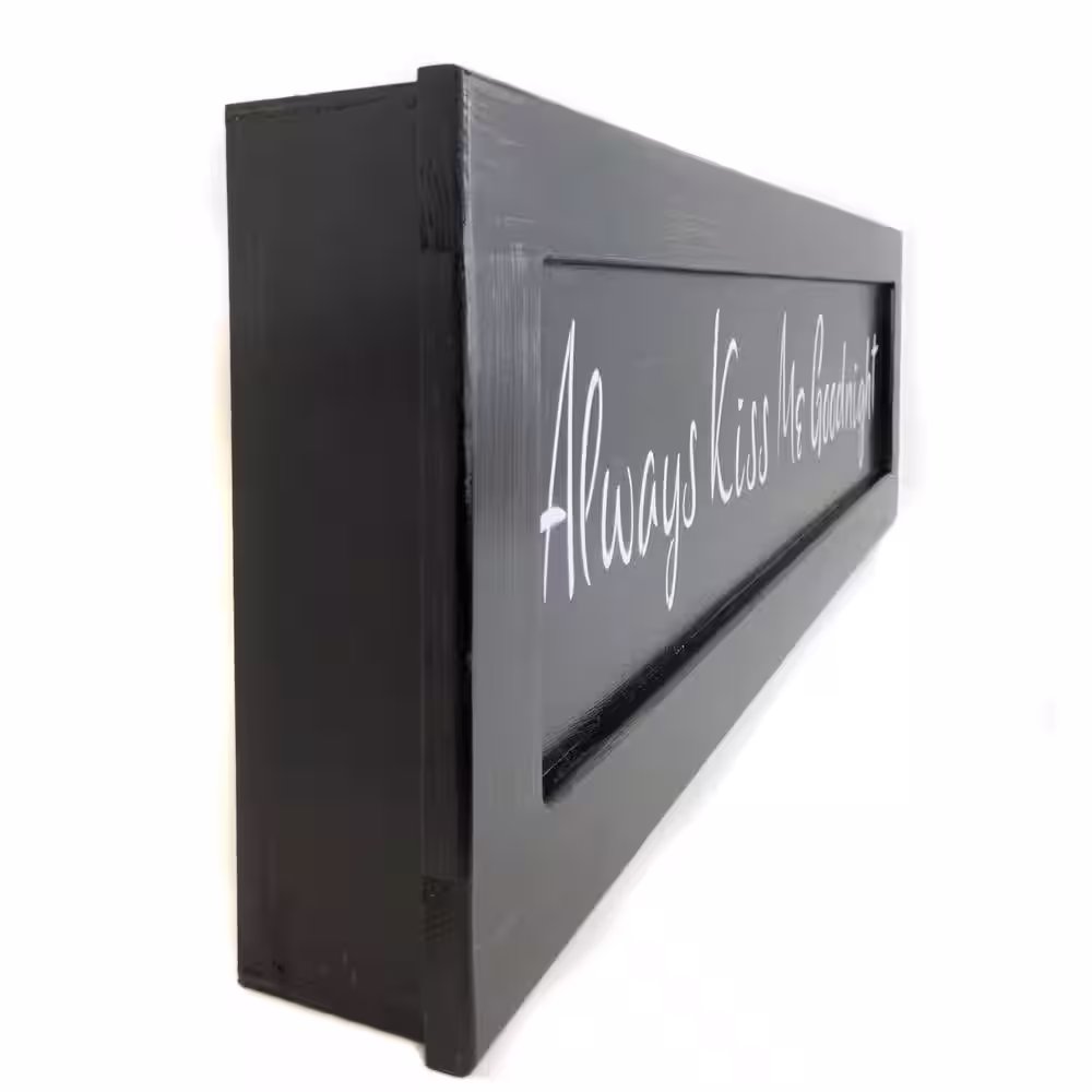 American Furniture Classics Always Kiss Me Goodnight Over the Bed Wall Decor with Hidden, Locking Gun Concealment Compartment