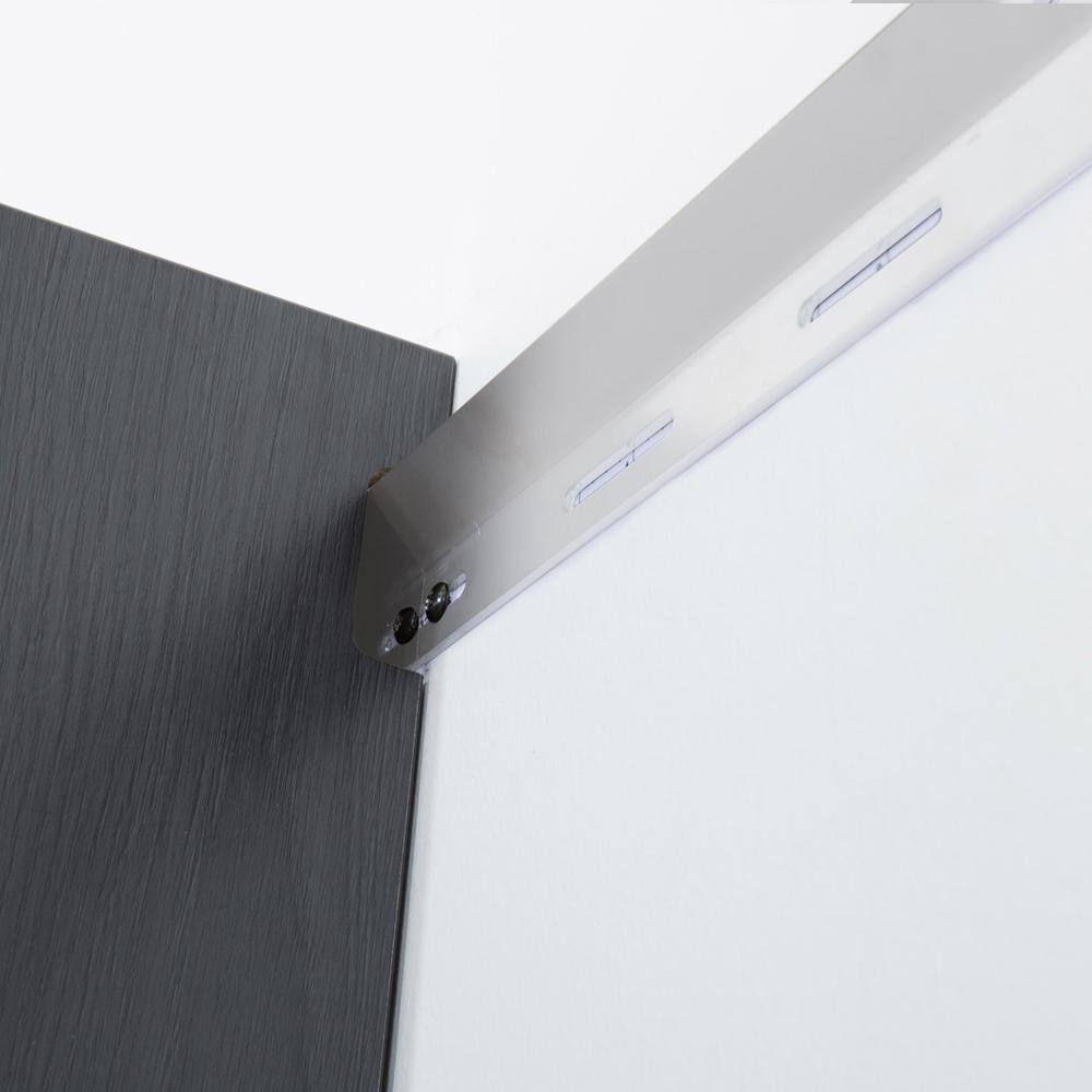 Garage TECH Astro Series Wood Wall Mounted Garage Cabinet in Metallic Gray (32 in W x 28 in H x 20 in D)