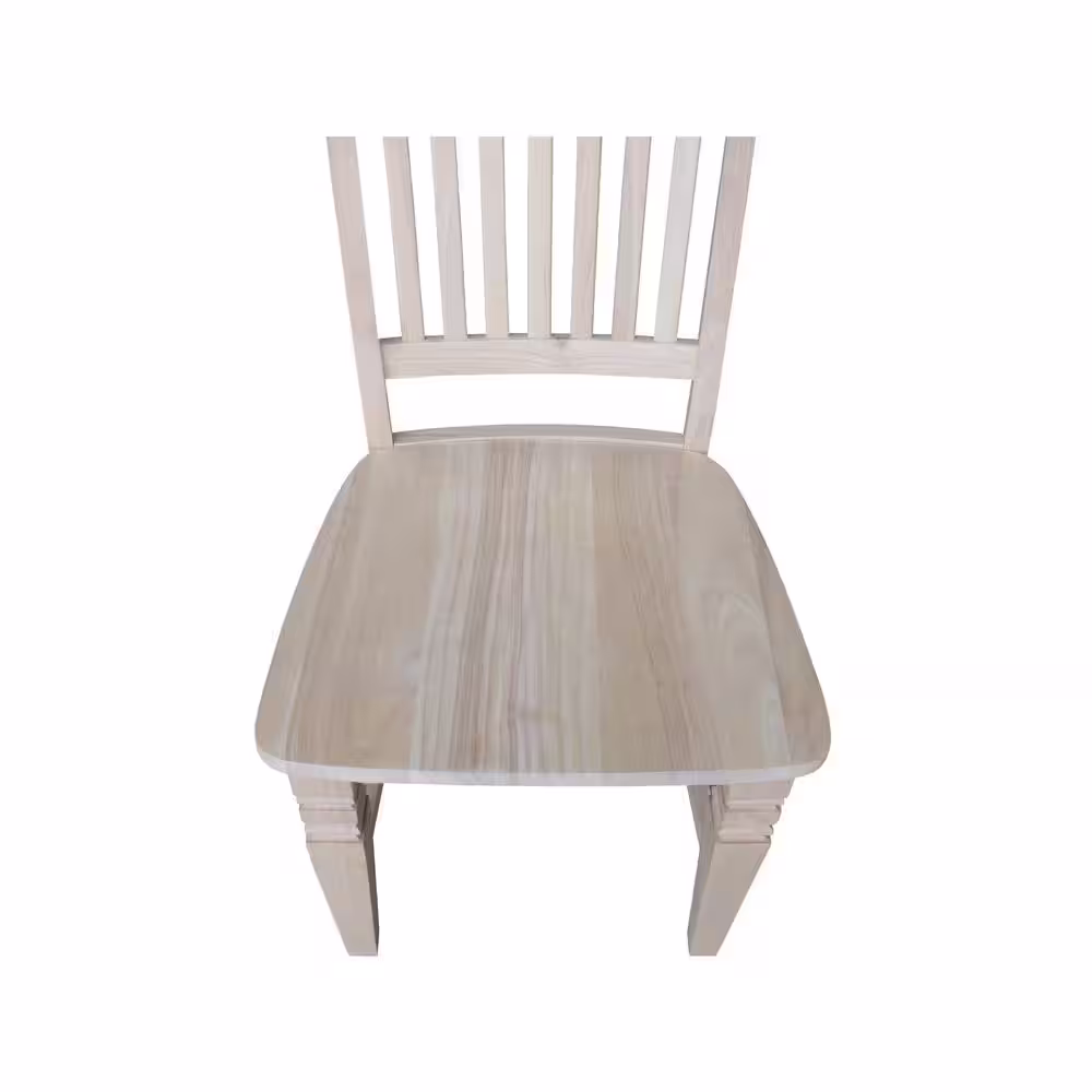 International Concepts Unfinished Wood Mission Dining Chair (Set of 2)