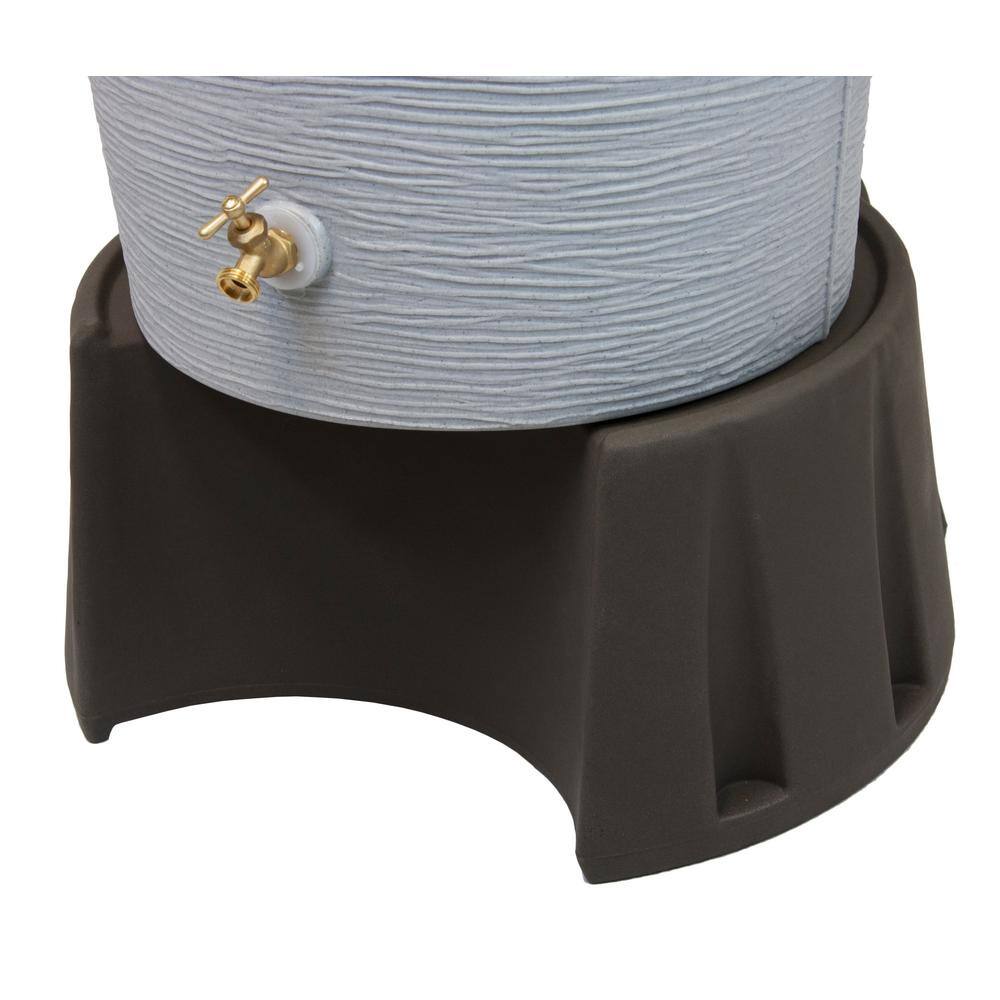Good Ideas Rain Wizard Sturdy Stand 50 Gal. Oak Rain Barrel