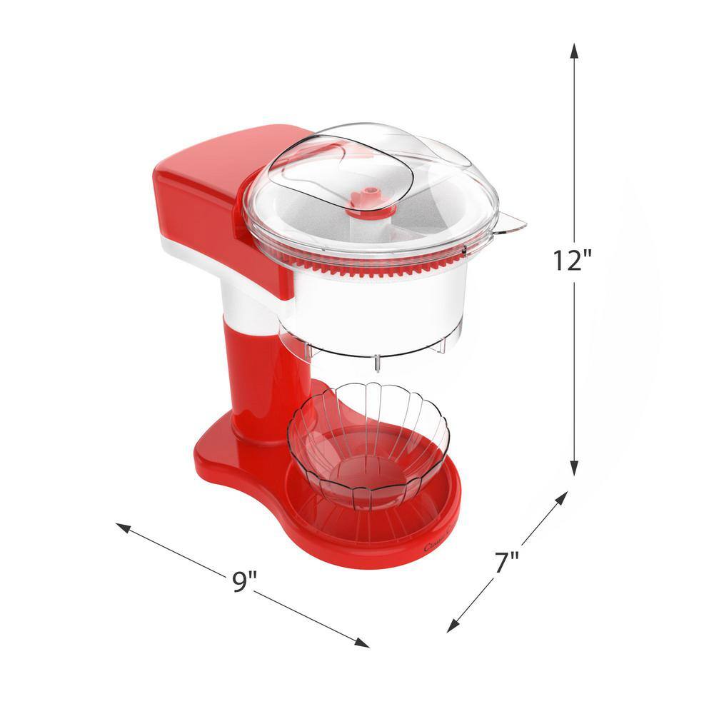 Classic Cuisine 32 oz. Red Countertop Shaved Ice Snow Cone Machine