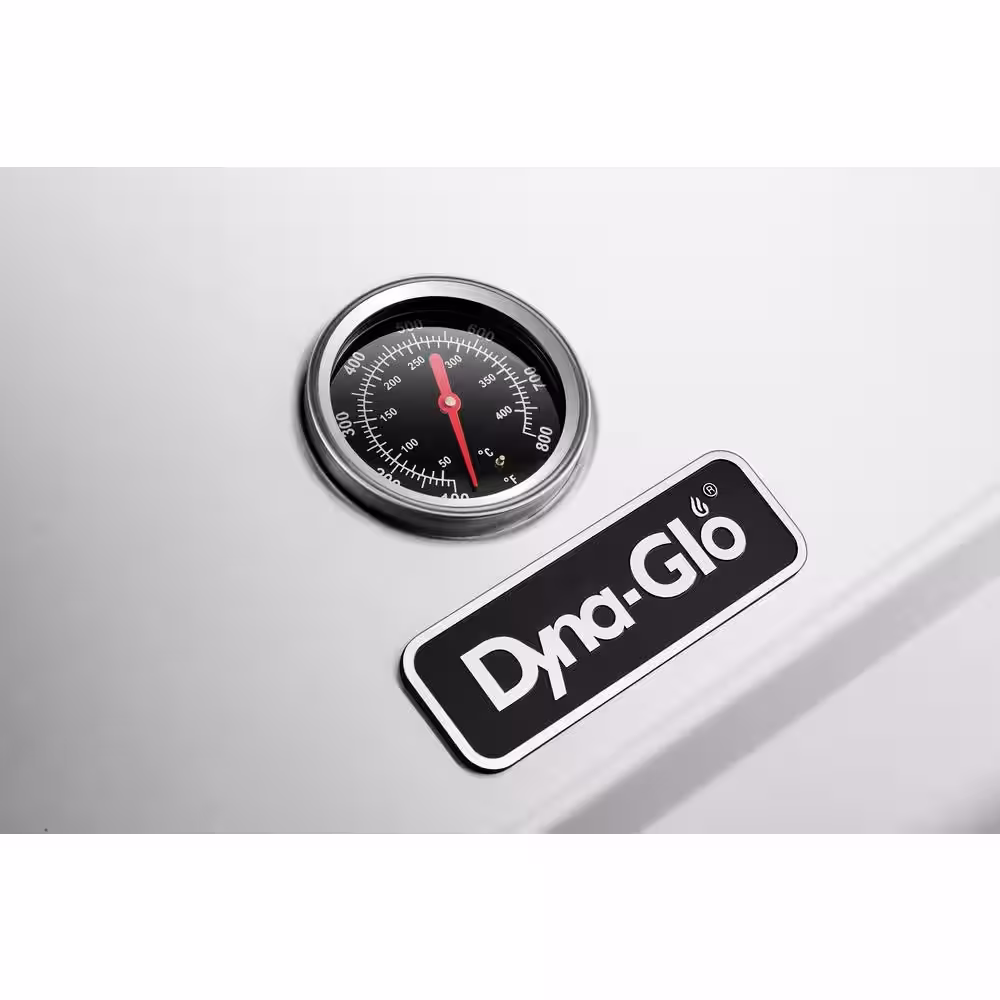 Dyna-Glo Premier 2-Burner Propane Gas Grill in Stainless Steel with Built-In Thermometer