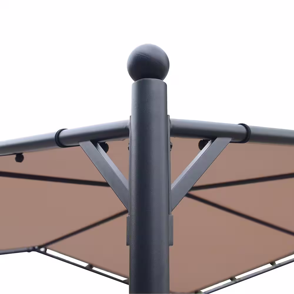 None 11 ft. x 11 ft. Steel Butterfly Gazebo