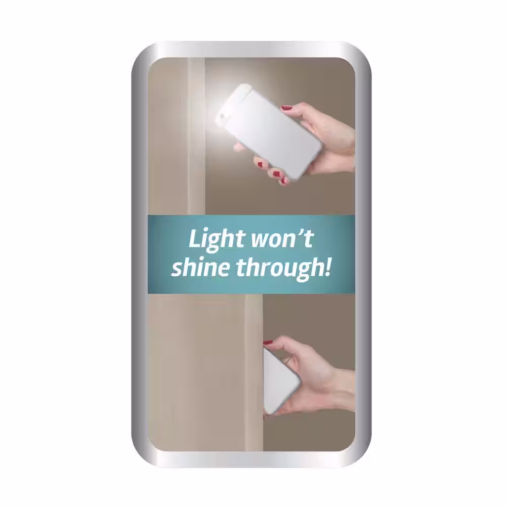 Zenna Home Black Geometric Thermal 50 in. W x 84 in. L Rod Pocket 100% Blackout Curtain