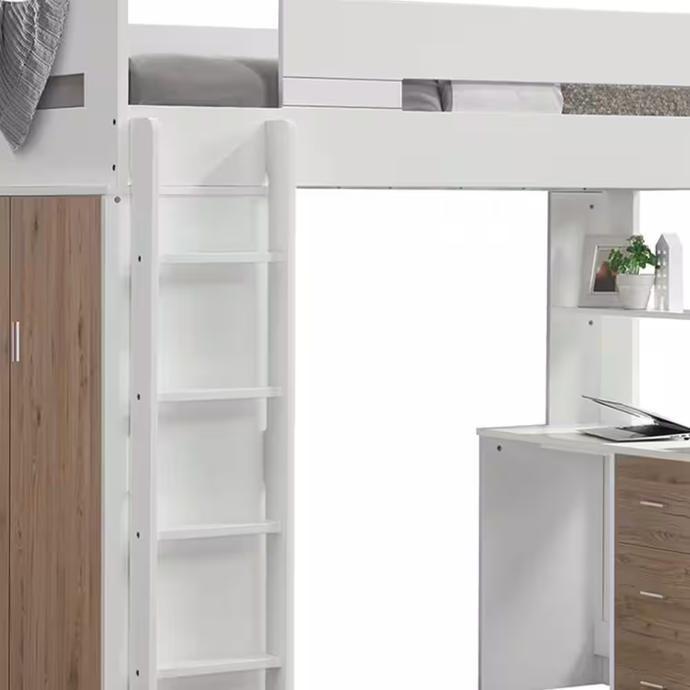 Acme Furniture Nerice White Twin Loft Bed