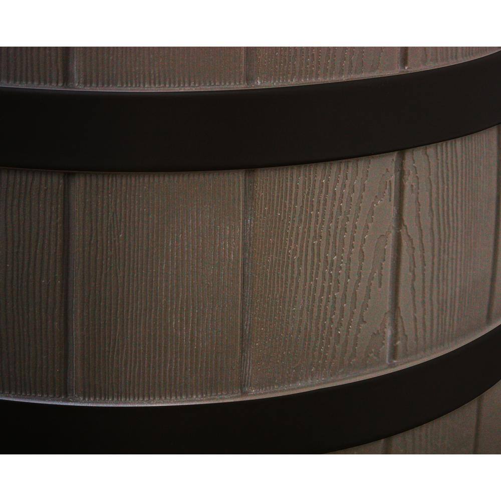 Good Ideas 50 Gal. Darkened Ribs Oak Rain Wizard