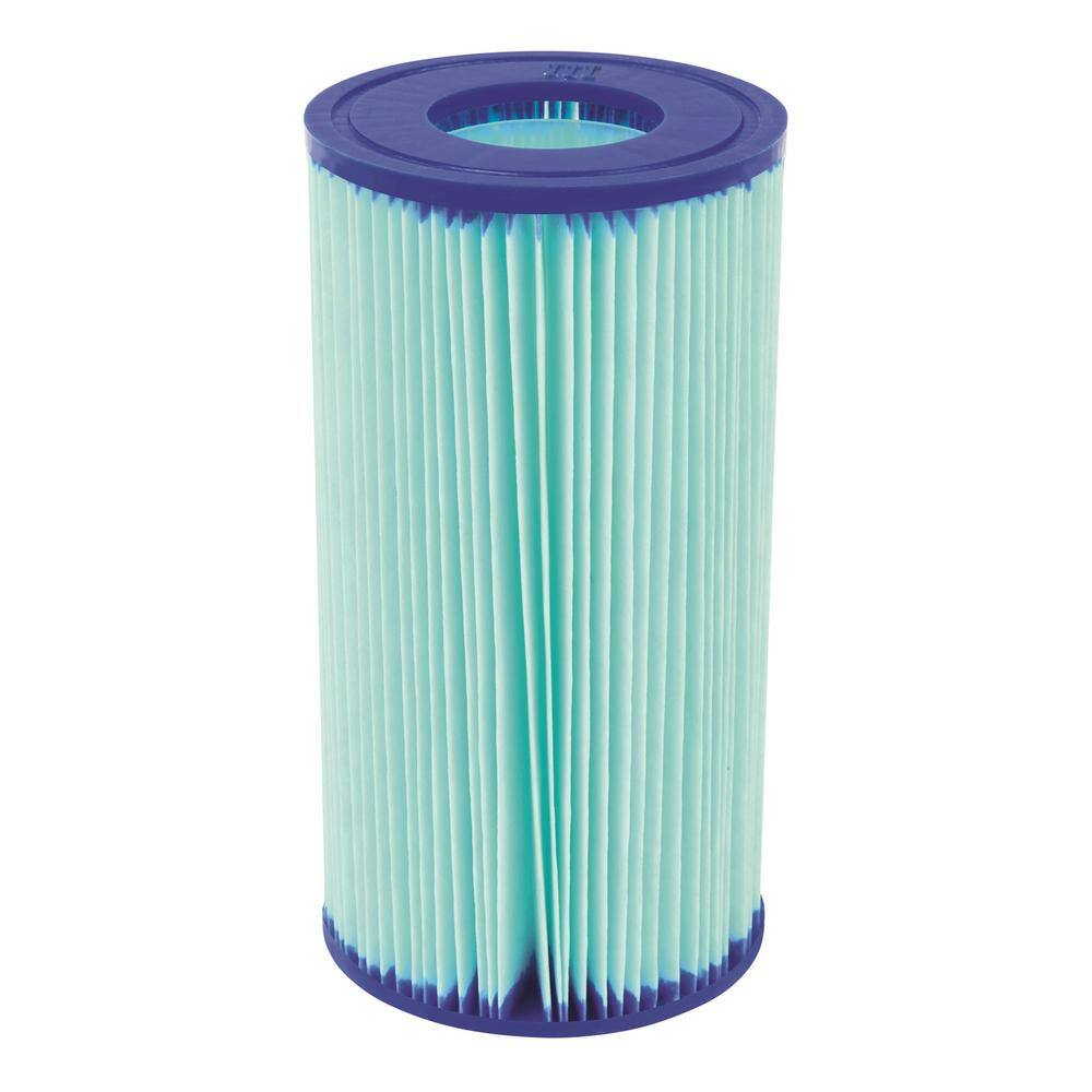 Bestway 16 ft. Round 48 in. D Power Steel Hard Side Vista Above Ground Swimming Pool with Surface Skimmer