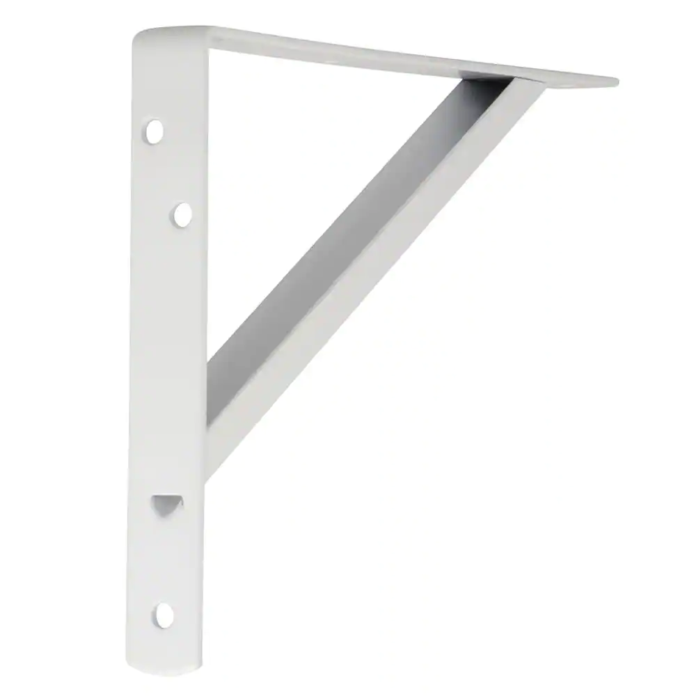 Everbilt 8 in. x 11.25 in. x 1.05 in. Heavy Duty White Shelf Bracket
