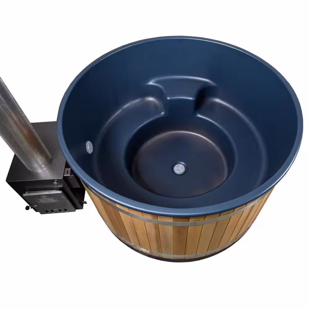 ALMOST HEAVEN SAUNAS Kirami 4-Person Wood Fired Hot Tub