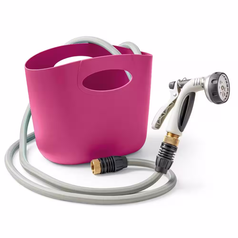 None 1/2 in. Dia. x 50 ft. Self Expandable Hose Kit Aquago in Fuchsia