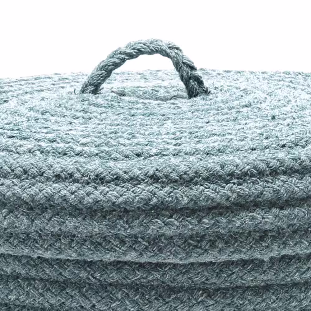 Colonial Mills 16 in. x 16 in. x 24 in. Teal Blended Wool Hamper