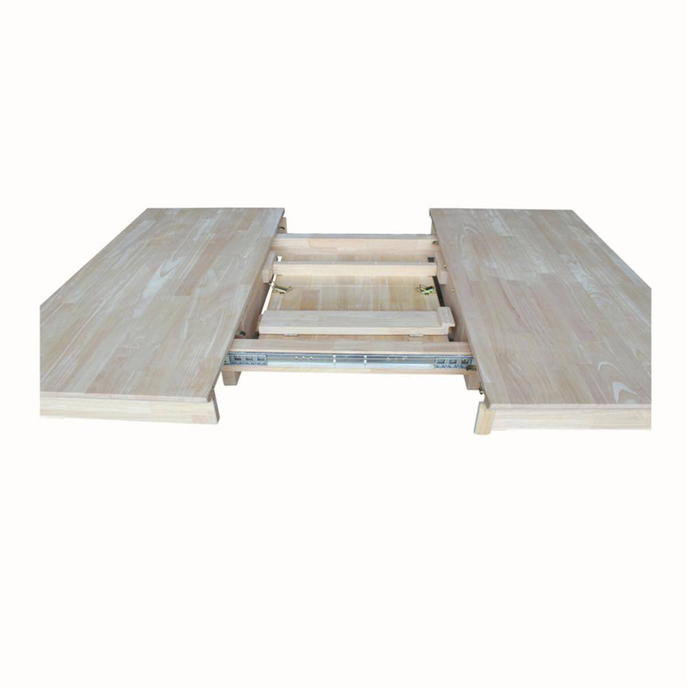 International Concepts Unfinished Butterfly Leaf Dining Table