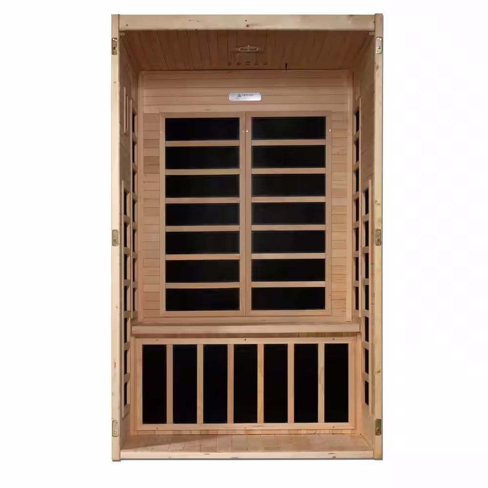 Maxxus Deluxe 2-Person Super Low EMF Infrared Sauna with 7 Deluxe Carbon Far Infrared Therapy Heaters Sound System