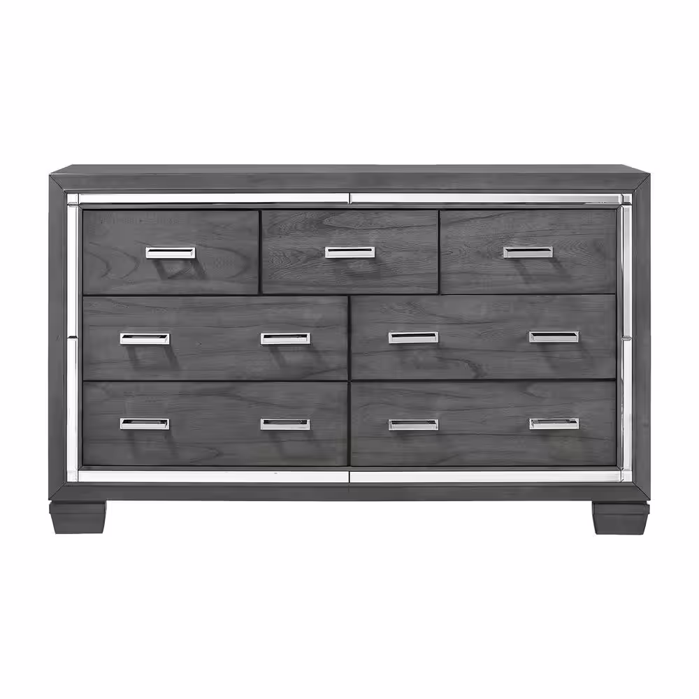 Picket House Furnishings Kenzie 7-Drawer Grey Dresser