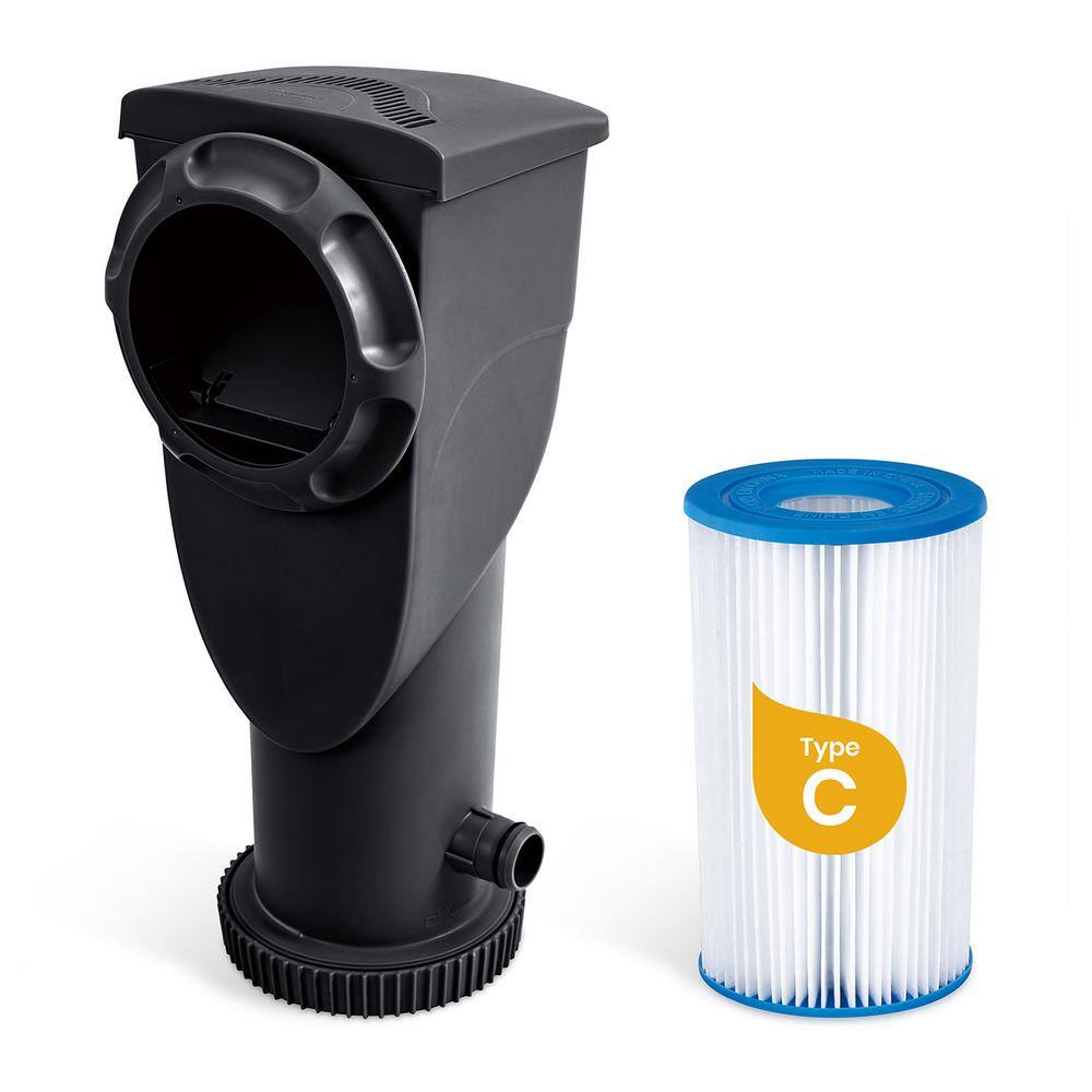 None 16 ft. Round 48 in. Deep Crystal Vue Oasis Metal Frame Swimming Pool, Dark Herringbone