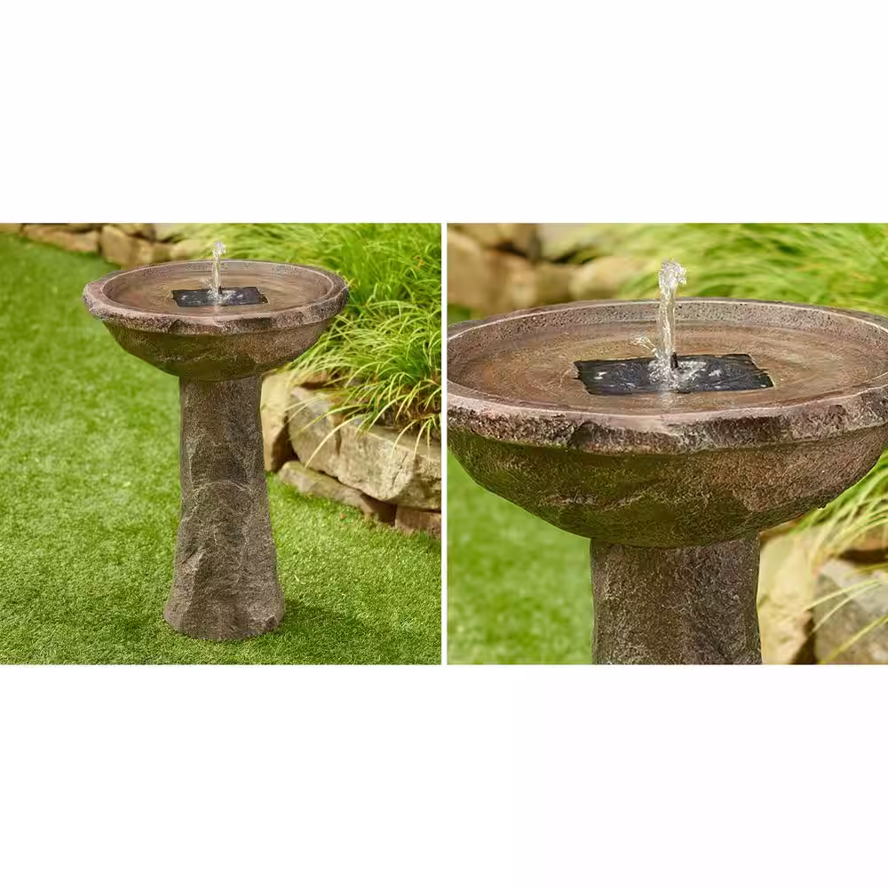 Smart Solar Bedrock Solar Birdbath