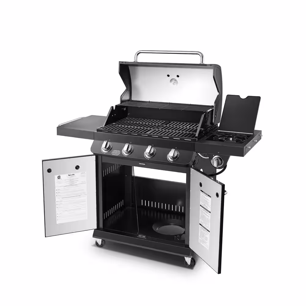 Dyna-Glo Premier 4-Burner Propane Gas Grill in Black