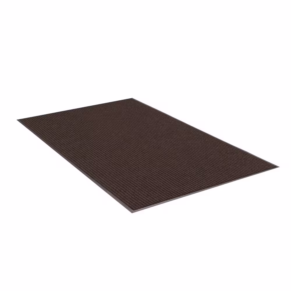 None Apache Rib Cocoa Brown 3 Ft. x 5 Ft. Commercial Door Mat