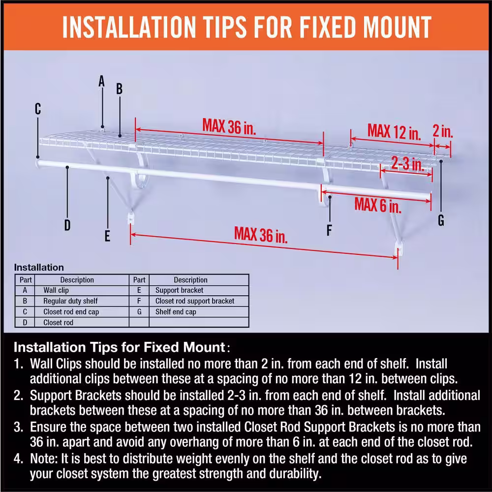 Everbilt Fixed Mount Concrete/Stud Wall Clips (12-Pack)