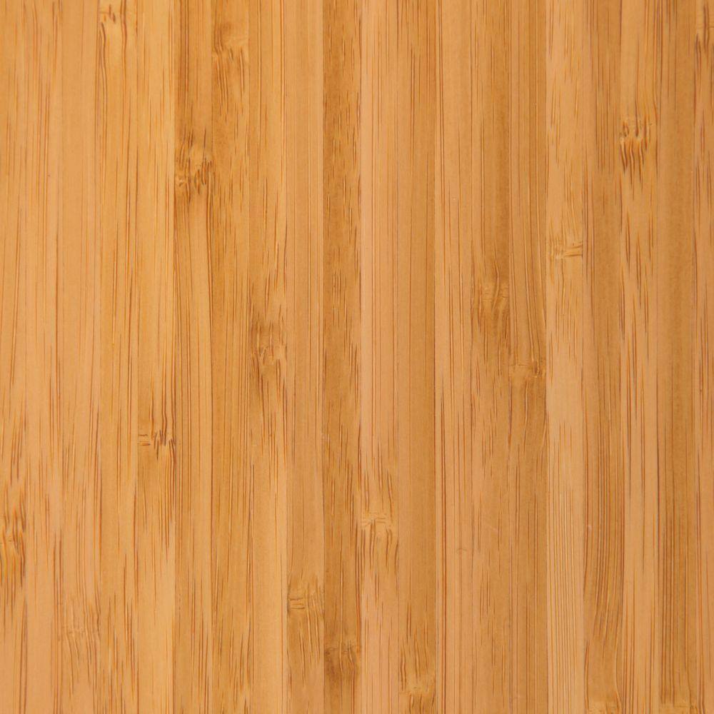 Anji Mountain Plush Natural Light Brown 47 in. x 51 in. Bamboo Tri-Fold Office Chair Mat with Lip