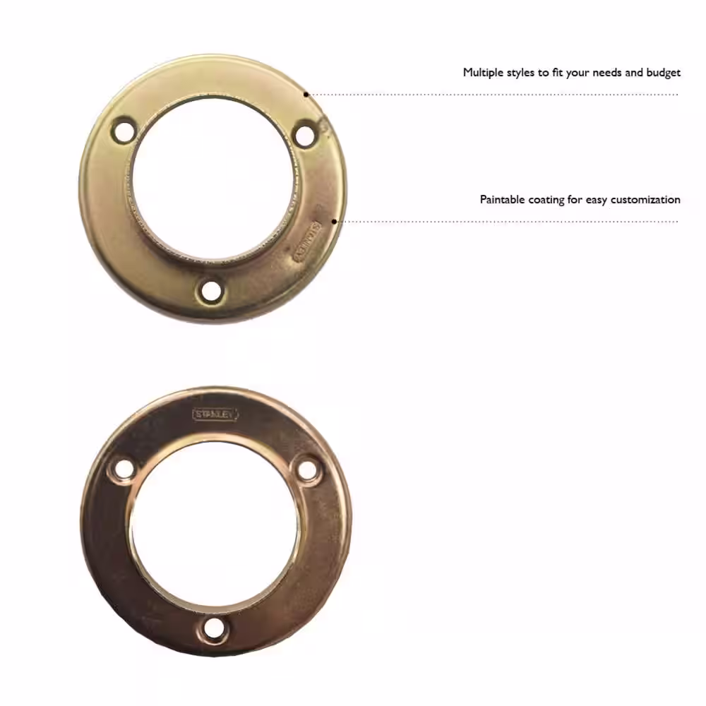 Design House 1-3/8 in. Chromate Stamped Steel Closet Pole Socket (5-Pack)