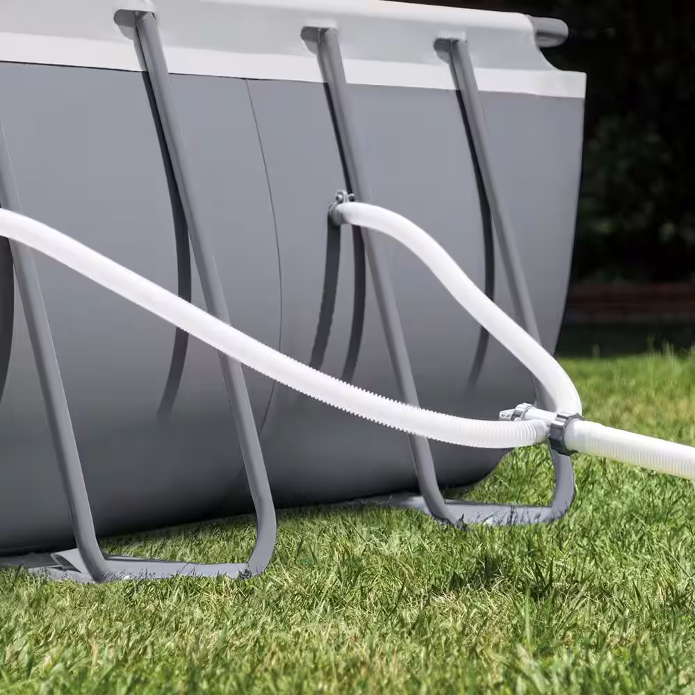 INTEX 24 ft. x 12 ft. x 52 in. Rectangular Ultra XTR Metal Frame Pool with Canopy