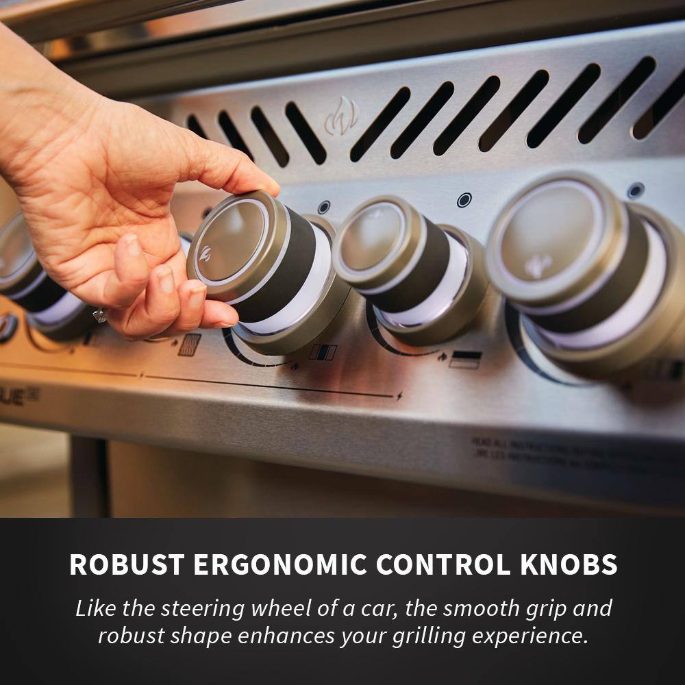 NAPOLEON Rogue 3-Burner Propane Gas Grill in Stainless Steel with Infrared Rear and Side Burners