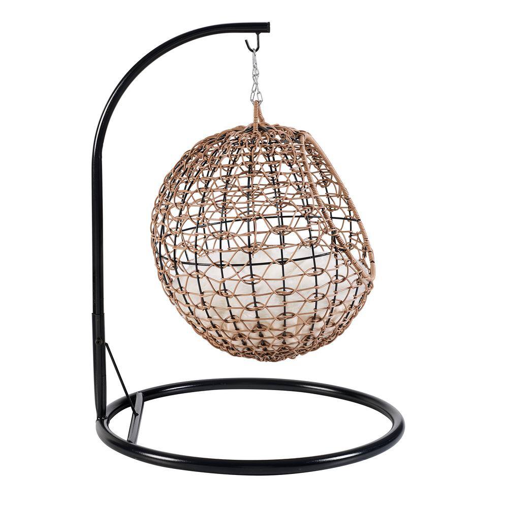 None Nala Medium Brown Hanging Egg Cat Condo Bed