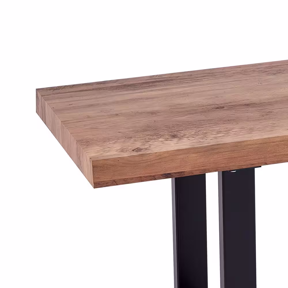 None Benedict Light Wood Oak Dining Bench 71 in. L x 19.5 in. H