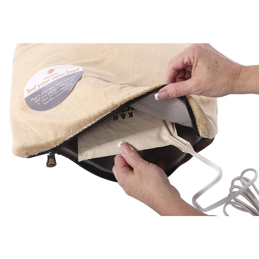 K&H Pet Products Thermo-Kitty Mat Small Sage Heated Cat Bed