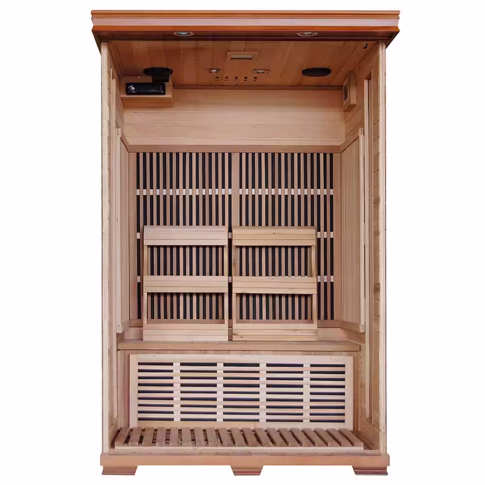 Radiant Sauna 2-Person Cedar Infrared Sauna with 6 Carbon Heaters