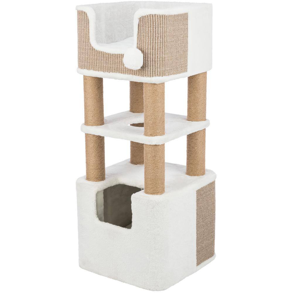 TRIXIE Lucano Cat Tree, Cream/Taupe