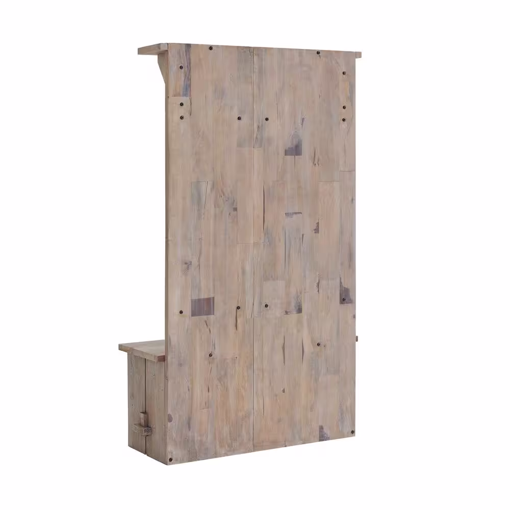 Alaterre Furniture Castleton 70 in. H Driftwood Hall Tree