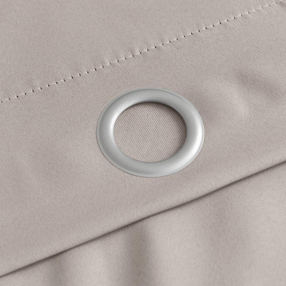 Dainty Home Hamden Solid Taupe 3D Textured Designed 54 in. W x 84 in. L Blackout Single Window Curtain