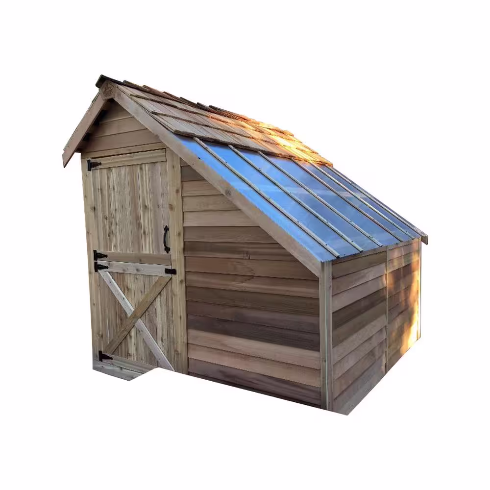 Cedarshed Sunhouse 8 ft. x 8 ft. Western Red Cedar Garden Shed