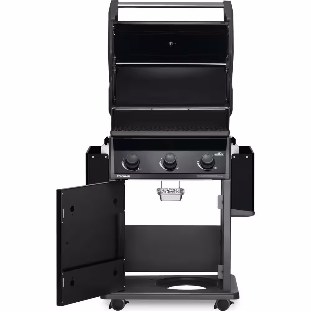NAPOLEON Rogue 3-Burner Propane Gas Grill in Black