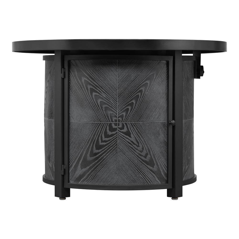 Hampton Bay 36 in. W x 25.2 in. H Round Fire Table with Steel Frame